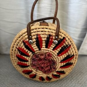 Rare Vintage Rattan Bag